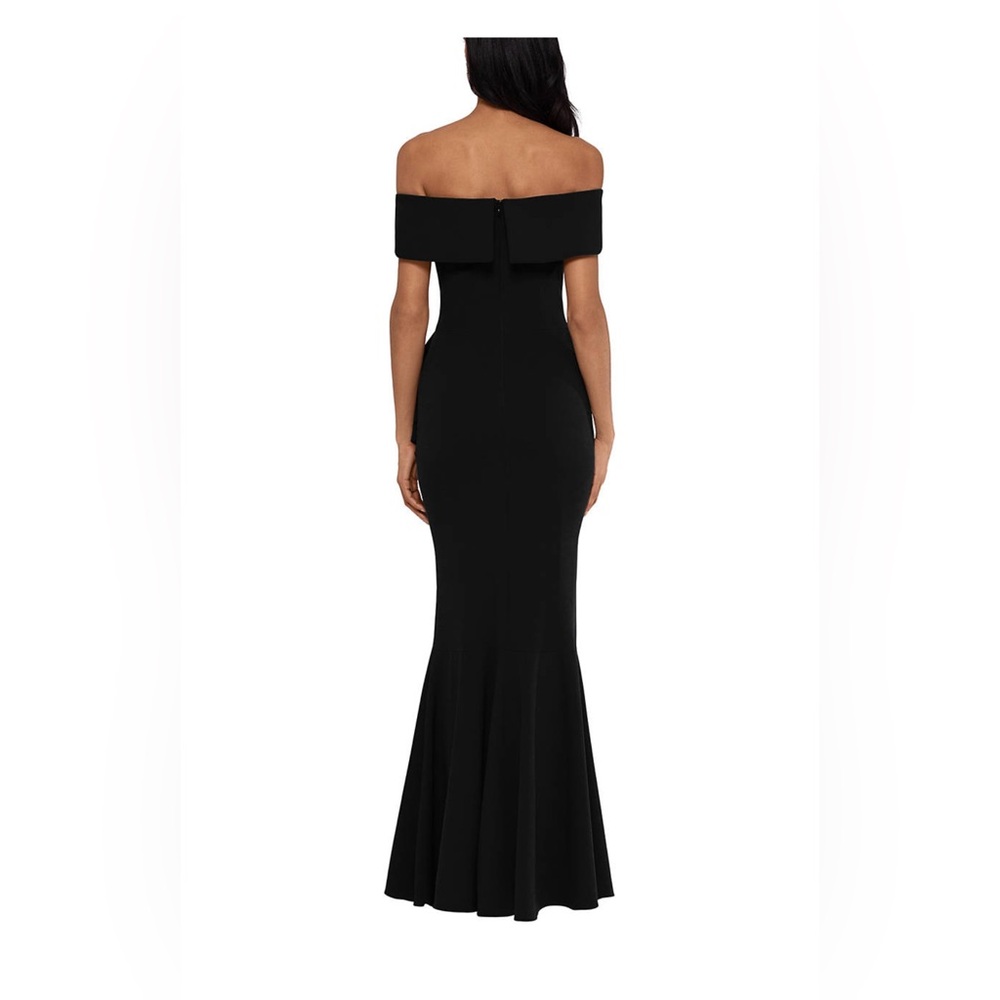 Chic Asymmetrical Black Dress - Picture 2 of 6